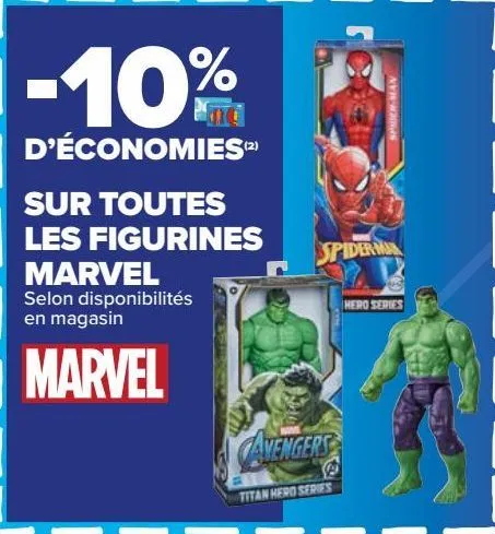 sur toutes les figurines marvel 