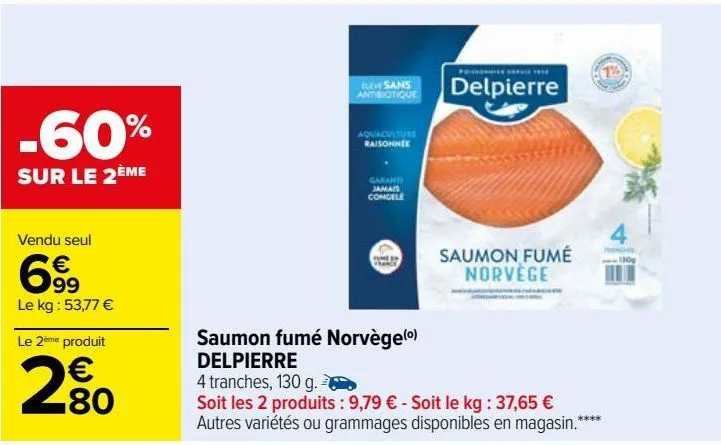 saumon fumée norvége delpierre 