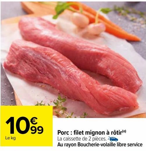 Porc: filet mignon à rotir 