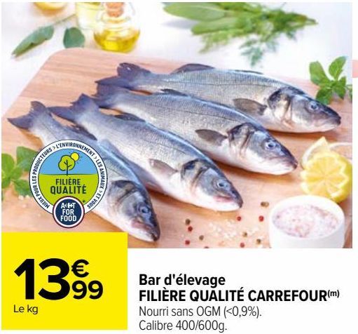 Bar d'élevage FILIÉRE QUALITÉ CARREFOUR 