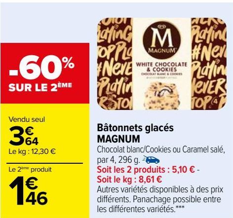 Batonnets glacés MAGNUM 