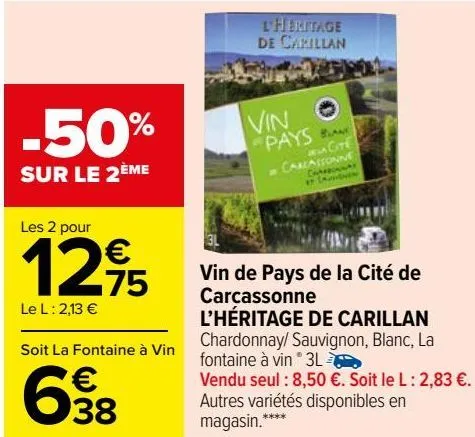 vin de pyas de la cité de carcassonne l'héritage de carillan 