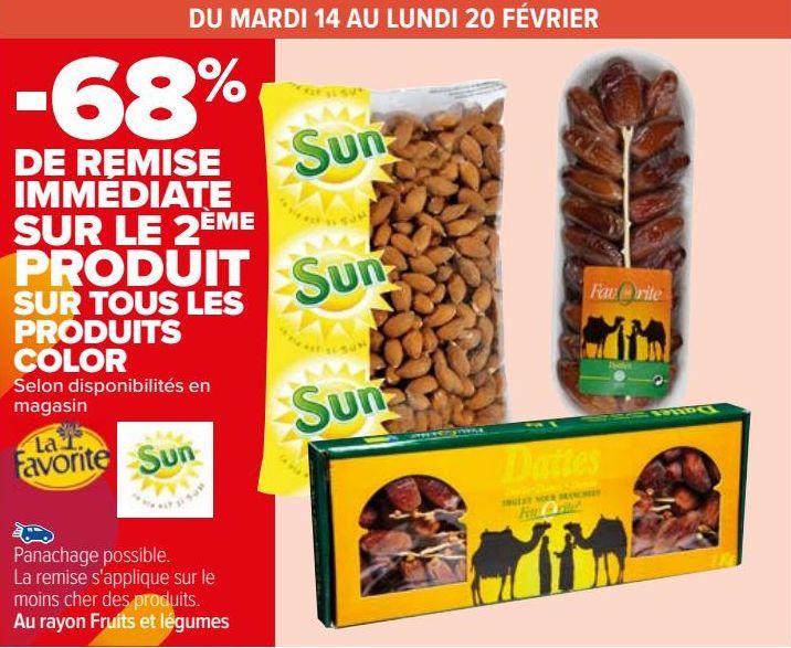 SUR TOUS LES PRODUITS COLOR 