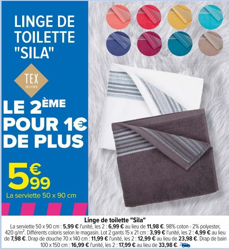 LINGE DE TOILETTE ''SILA'' 