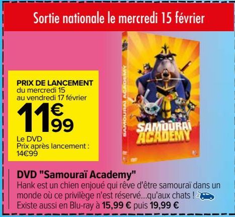 DVD ''Samouraï Academy'' 