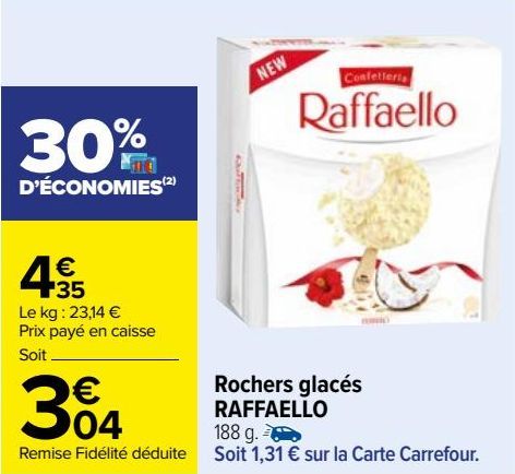 Rochers glacés RAFFAELLO 