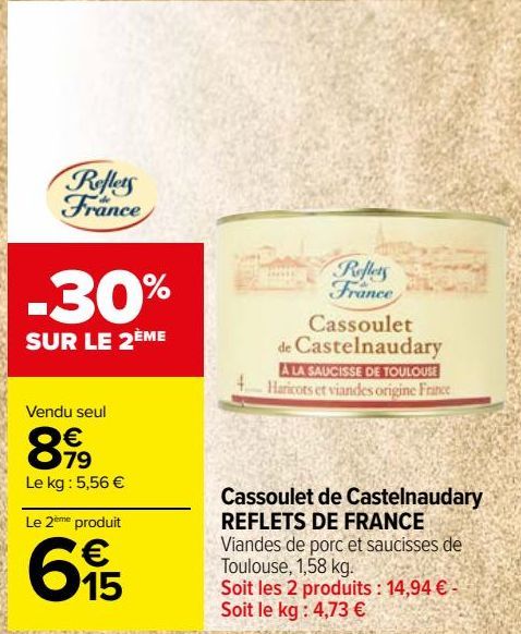 Cassoulet de Castelnaudary REFLETS DE FRANCE 