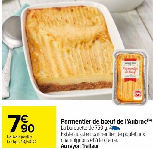 Parmentier de bouef de L'Aubrac 