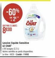 lessive liquide Le chat