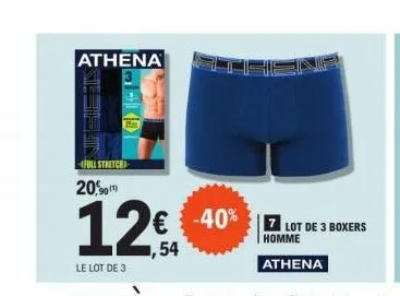 athena  deris  full stretch  g141  20,90(1)  € -40%  7 lot de 3 boxers  homme  athena  
