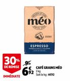 CAFÉ GRAINS MÉO offre à 6,92€ sur Auchan