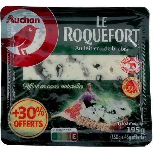 roquefort aop  auchan(