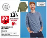 TEE-SHIRT HOMME  INEXTENSO offre à 7,99€ sur Auchan
