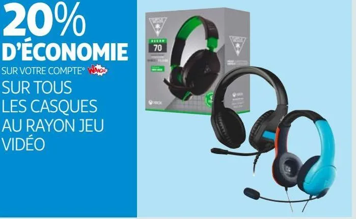   les casques  au rayon jeu  vidéo