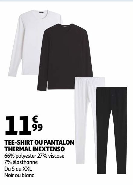 TEE-SHIRT OU PANTALON  THERMAL INEXTENSO