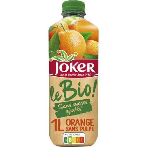 joker le bio orange  sans pulpe