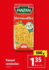 PANZANI  Vermicelles  Panzani vermicelles  fa  CHARLEY  France  500  500 g  