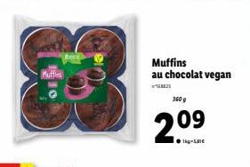 Muffins  bet  Muffins au chocolat vegan  18825  360 g  2.⁰9 