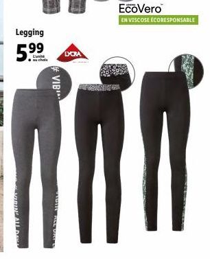 Legging  5.9⁹9  au chole  VIDIN  #VIB  VIDIN ALL DAY  DORA  EcoVero EN VISCOSE ECORESPONSABLE  10 