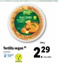tortilla vegan (5)  w-5707557 produit  bom vesan tortilla  vegan  500 g  2.29 