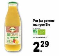 BIO  Purjus pomme mangue Bio  5607600  La bouteille de L  22⁹  29 