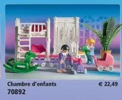 Playmobil chambre des enfants