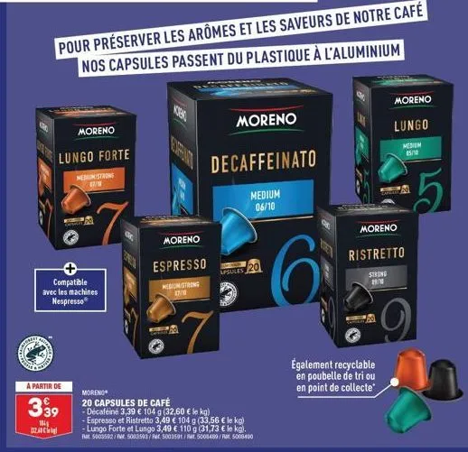 forest  janar  compatible avec les machines nespresso  pour préserver les arômes et les saveurs de notre café nos capsules passent du plastique à l'aluminium  cuma  20  moreno  lungo forte  mediumstro