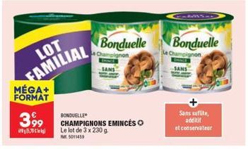 champignons Bonduelle