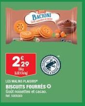 biscuits fourrés Les Malins Plaisirs
