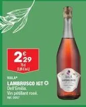 229  75d dsc  viala  lambrusco igt o dell'emilia vin pétillant rosé. ret 0987  lad 