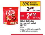 KITKAT BALL BILLES DE CHOCOLAT AU LAIT NESTLE offre à 2,09€ sur Cora
