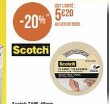 Scotch  SOIT L'UNITE:  -20% 5020  AU LIEU DE 6050  SHIM  Scotch CLASSIC/CLASSIQUE  offre sur Casino Supermarchés