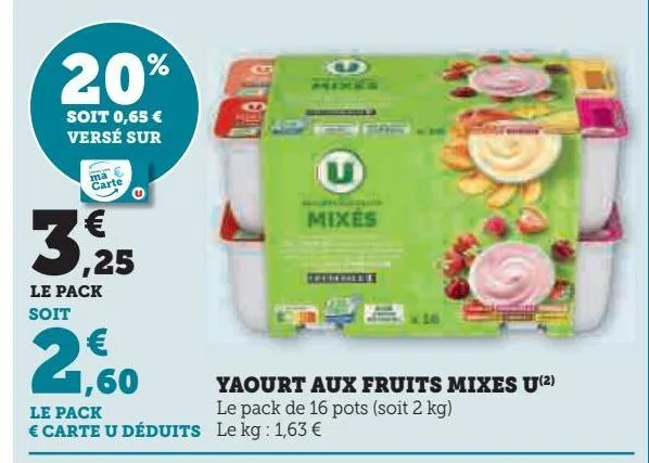 yaouort aux fruits mixes u