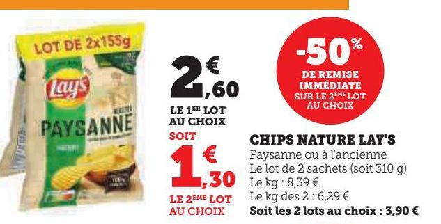 CHIPS NATURE LAY'S