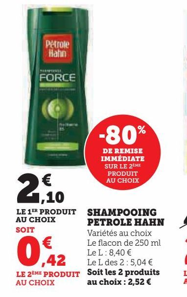 SHAMPOOING PETROLE HAHN