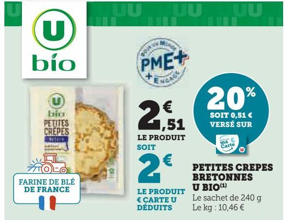 PETITES CREPES BRETONNES U BIO