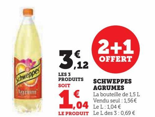 SCHWEPPES AGRUMES