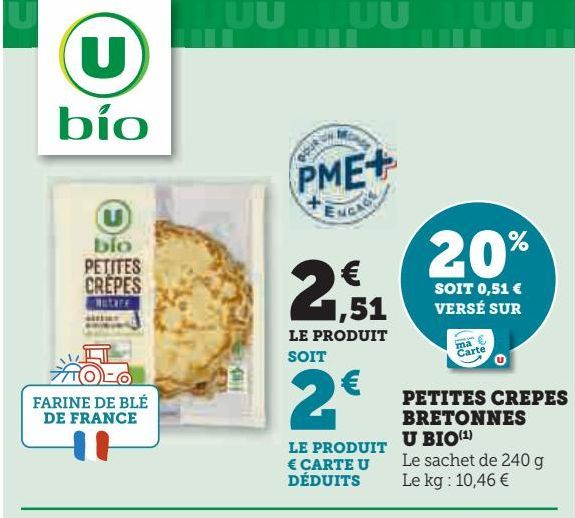 PETITES CREPES BRETONNES U BIO