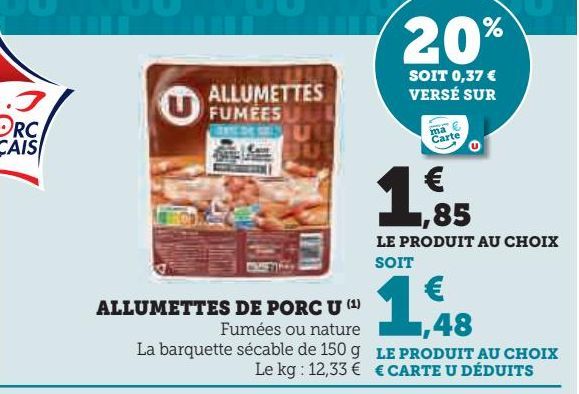 ALLUMETTES DE PORC U