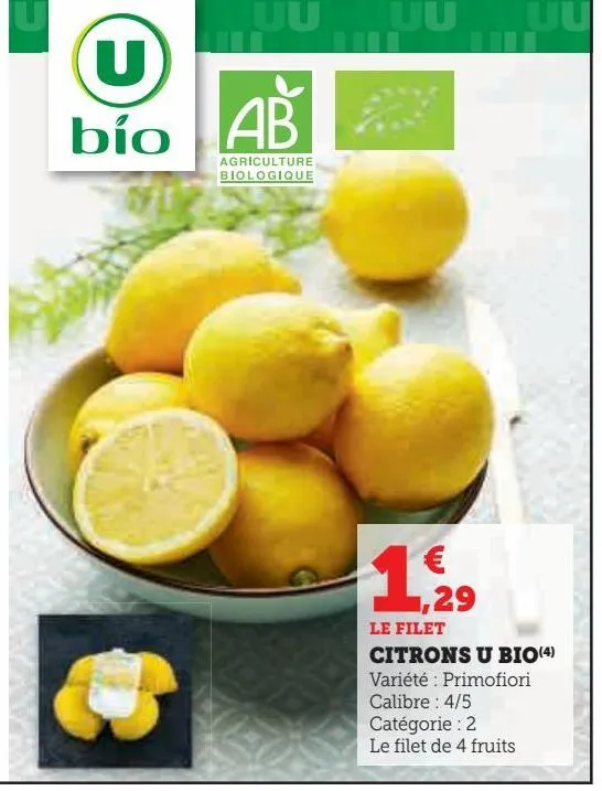 citrons u bio