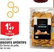 149  M  EXCELLENCE BISCUITS APÉRITIFS En forme de pelle.  RM5011000 