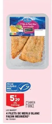 peche durable msc www.w.arg  529  600 112,02  fan & ande from mami  labore en  france  loc maree  4 filets de merlu blanc 