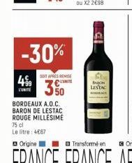 soldes Baron de Lestac