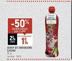 sirop de grenadine 