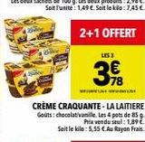 Crème La Laitière offre sur Supeco