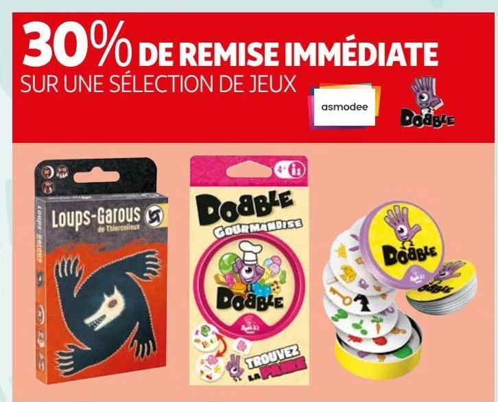 30% de remise immédiate sur une sélection de jeux