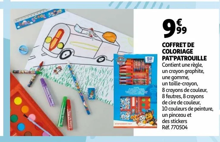 coffret de coloriage pat'patrouille