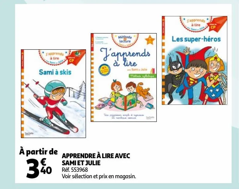 apprendre à lire avec sami et julie