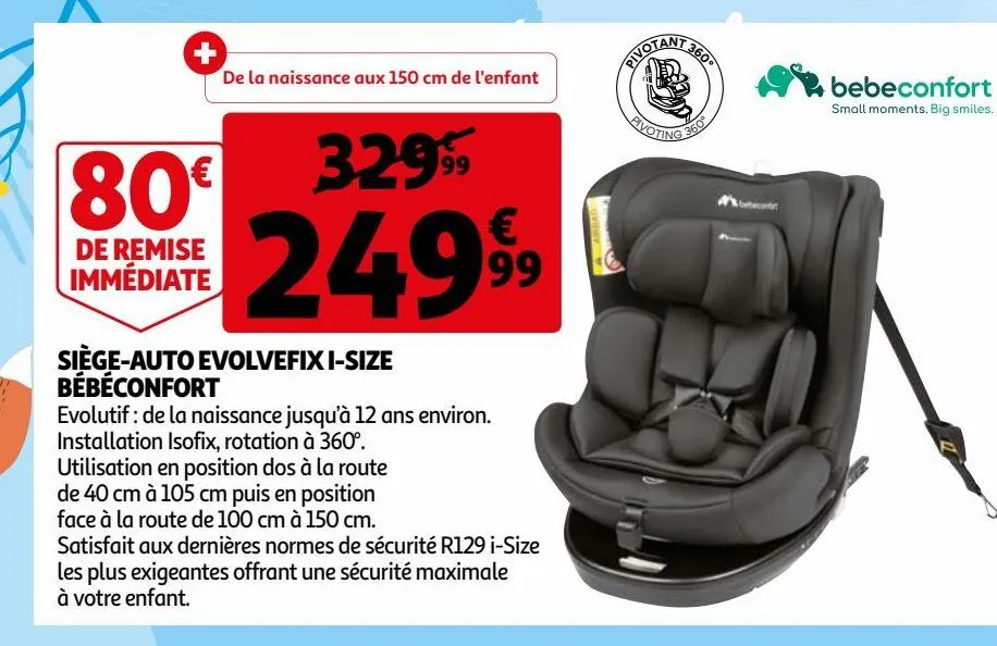 siège-auto evolvefix i-size bébéconfort