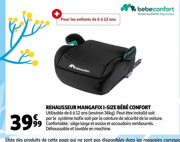 rehausseur mangafix i-size bébé confort